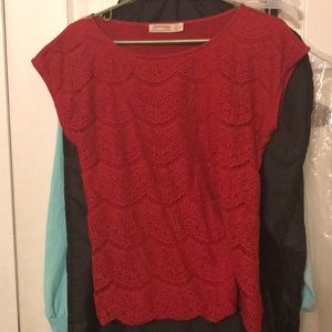 Women’s red blouse